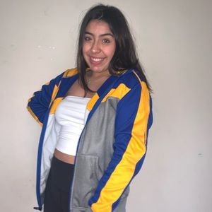 warriors zip up jacket